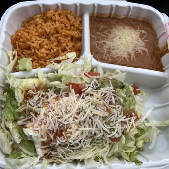 Chuy's Taqueria - Chicken Flautas with rice and beans. - Mexican Near Me - Winters, California
