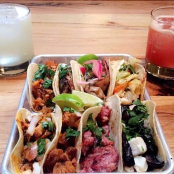 Bartaco - Bottom Left to Top Right: chicken, Spicy chorizo, Pork Pastor, Portobello, Pork belly, Sesame Ribeye, Duck, Shrimp Banh mi - Mexican Near Me - Tampa, Florida Bartaco - Bottom Left to Top Right: chicken, Spicy chorizo, Pork Pastor, Portobello, Pork belly, Sesame Ribeye, Duck, Shrimp Banh mi - Mexican Near Me - Tampa, Florida