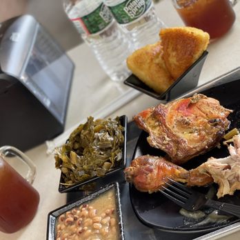 Cornbread - Sweet Tea, Black-Eye Peas, Collard Greens, Baked Chicken, and Cornbread - Soul Food Near Me - Maplewood, New Jersey
