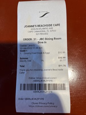 Menu photo 4 Joanne’s Beachside Cafe Cape Canaveral, FL Menu photo 4 Joanne’s Beachside Cafe Cape Canaveral, FL