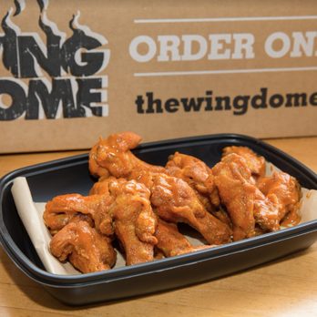 Wing Dome - a tray of wings on a table - Chicken Wings Near Me - Meridian, Idaho Wing Dome - a tray of wings on a table - Chicken Wings Near Me - Meridian, Idaho