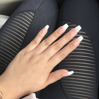 Nail & Relax Spa - Full set acrylics, coffin shape, pink & white ombre. ($55) - Nail Salons Near Me - San Diego, California Nail & Relax Spa - Full set acrylics, coffin shape, pink & white ombre. ($55) - Nail Salons Near Me - San Diego, California