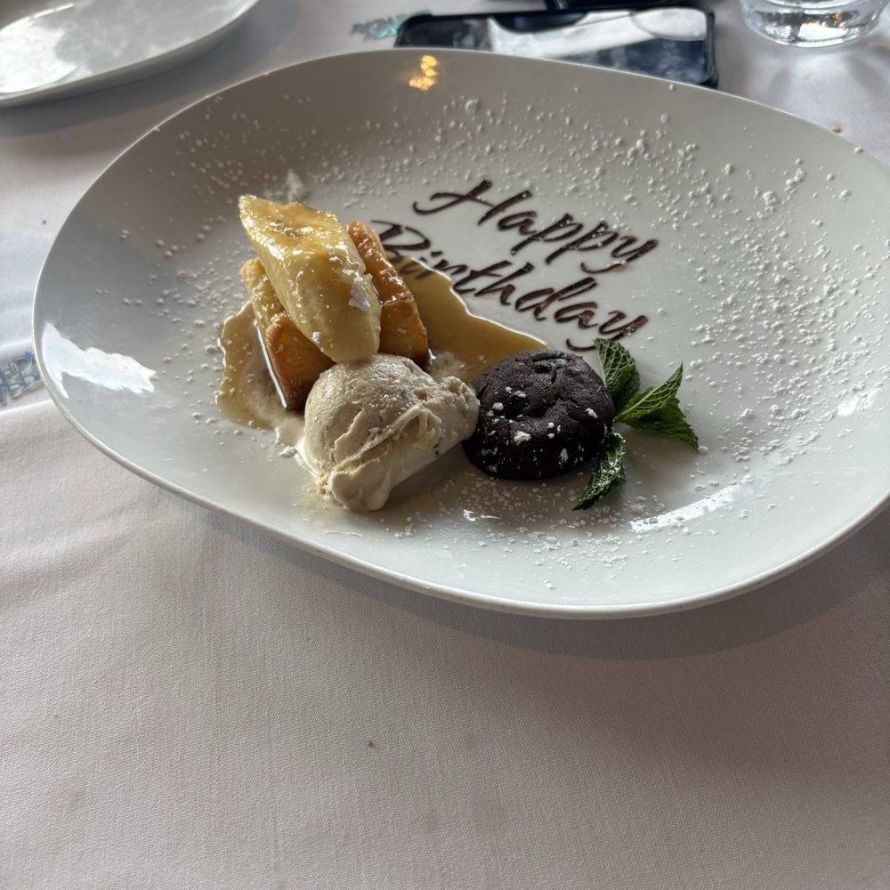 Eddie V's Prime Seafood - Birthday dessert - Seafood Near Me - La Jolla, California Eddie V's Prime Seafood - Birthday dessert - Seafood Near Me - La Jolla, California