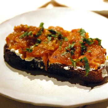 ABC Kitchen - Roasted Kabocha Squash Toast fresh ricotta and apple cider vinegar ($10) - Breakfast & Brunch Near Me - New York, New York