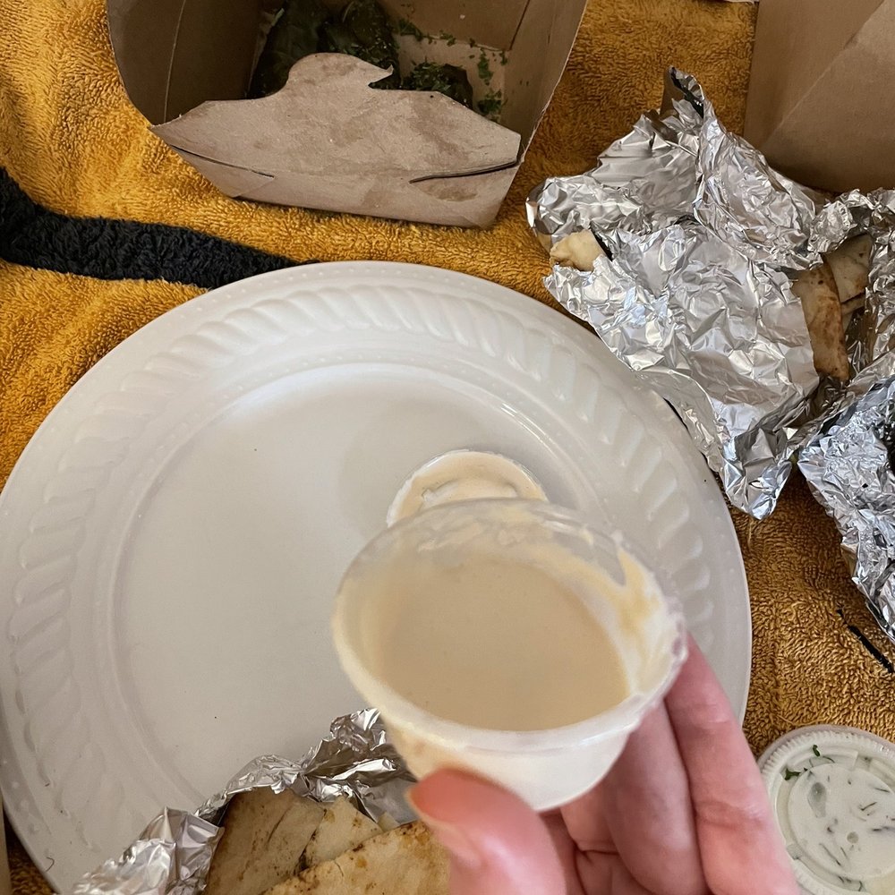 Petra Cafe - Empty sauce - Mediterranean Near Me - Santa Barbara, California Petra Cafe - Empty sauce - Mediterranean Near Me - Santa Barbara, California