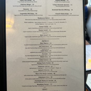 Broadway Grill - menu - American Near Me - Burlingame, California
