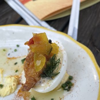 La Lucha - Deviled egg - Seafood Near Me - Houston, Texas