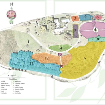 Baxter Gardens - Map of the grounds - Botanical Gardens Near Me - Knoxville, Tennessee