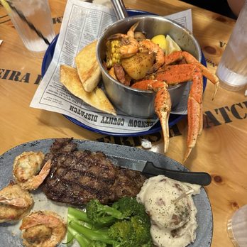 Bubba Gump Shrimp - Rib eye Seafood broil - Seafood Near Me - Long Beach, California Bubba Gump Shrimp - Rib eye Seafood broil - Seafood Near Me - Long Beach, California