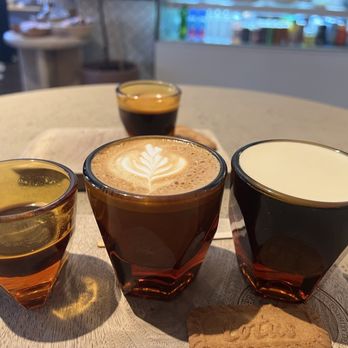 The Press Espresso - Flight: espresso, cortado, nitro brew also - Bakeries Near Me - Temecula, California The Press Espresso - Flight: espresso, cortado, nitro brew also - Bakeries Near Me - Temecula, California