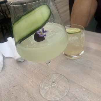 Toast Kitchen & Bar - Cucumber  spritz and margarita - Breakfast & Brunch Near Me - Brea, California