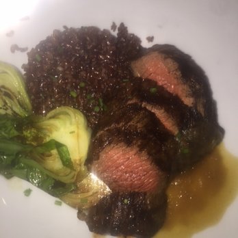 Bacchus' Kitchen + Wine Bar - Don't miss this dish!!! Grilled Sirloin with Japanese steak sauce. - New American Near Me - Pasadena, California