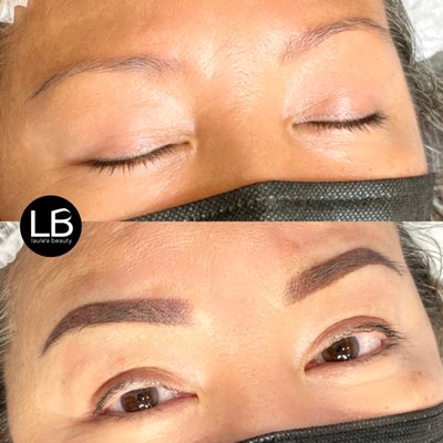 Microblading - Eyebrow Feathering/Microblading is the finest form of eyebrow tattooing, a semi permanent technique that uses a manual hand tool to mimic hair like strokes on the epidermal (top) layer of the skin. This allows to achieve a natural everyday look that can be enhanced with additional makeup if needed. Touch ups are recommended 6 - 12 months depending on individual skin type and lifestyle.
$350 · 2 hours Microblading - Eyebrow Feathering/Microblading is the finest form of eyebrow tattooing, a semi permanent technique that uses a manual hand tool to mimic hair like strokes on the epidermal (top) layer of the skin. This allows to achieve a natural everyday look that can be enhanced with additional makeup if needed. Touch ups are recommended 6 - 12 months depending on individual skin type and lifestyle.
$350 · 2 hours