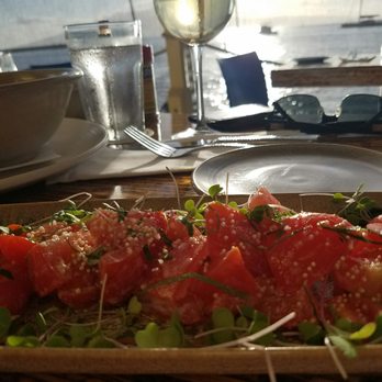 Honu Oceanside - Tomato salad w crunch sea salt - Seafood Near Me - Lahaina, Hawaii Honu Oceanside - Tomato salad w crunch sea salt - Seafood Near Me - Lahaina, Hawaii