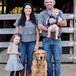 LC Construction - Hi we're the Cooks! Joelle, Lance, our daughters Lacey & Hattie and pup Squire.