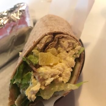 Limbertwig Cafe - Jamaican curry chicken salad wrap with mango chutney and bacon. - American Near Me - Morganton, North Carolina Limbertwig Cafe - Jamaican curry chicken salad wrap with mango chutney and bacon. - American Near Me - Morganton, North Carolina