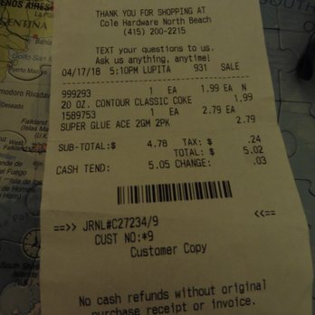 Cole Hardware - My glasses was broken. They gave me good informations for repairing. - Hardware Stores Near Me - San Francisco, California