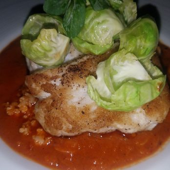 Blanco Colima - Snapper with cauliflower risotto and Brussels. It was delish and didn't make me feel like I broke my healthy eating habits. - International Near Me - México, D.F., DIF Blanco Colima - Snapper with cauliflower risotto and Brussels. It was delish and didn't make me feel like I broke my healthy eating habits. - International Near Me - México, D.F., DIF