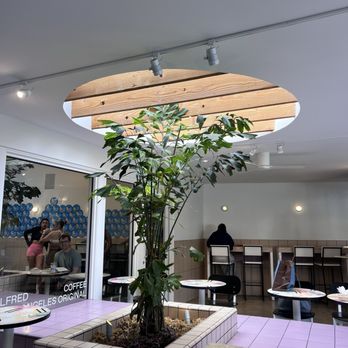 Alfred Coffee - Inside the enclosed patio - Coffee & Tea Near Me - Los Angeles, California Alfred Coffee - Inside the enclosed patio - Coffee & Tea Near Me - Los Angeles, California