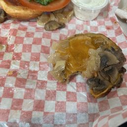 6-8 inch long hair in kid's burger. Gross. 6-8 inch long hair in kid's burger. Gross.