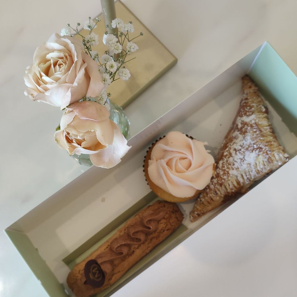 Marvel Cake - Chocolate eclair, vanilla cupcake, and apple turnover - Bakeries Near Me - Campbell, California