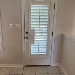 Doorway shutter.