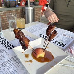 Max Burger - Candied Bacon   Lollipops