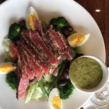 Mo Bay Grill - Seared Ahi Tuna salad Nicoise. Beautifully prepared. - Caribbean Near Me - Sebastian, Florida Mo Bay Grill - Seared Ahi Tuna salad Nicoise. Beautifully prepared. - Caribbean Near Me - Sebastian, Florida