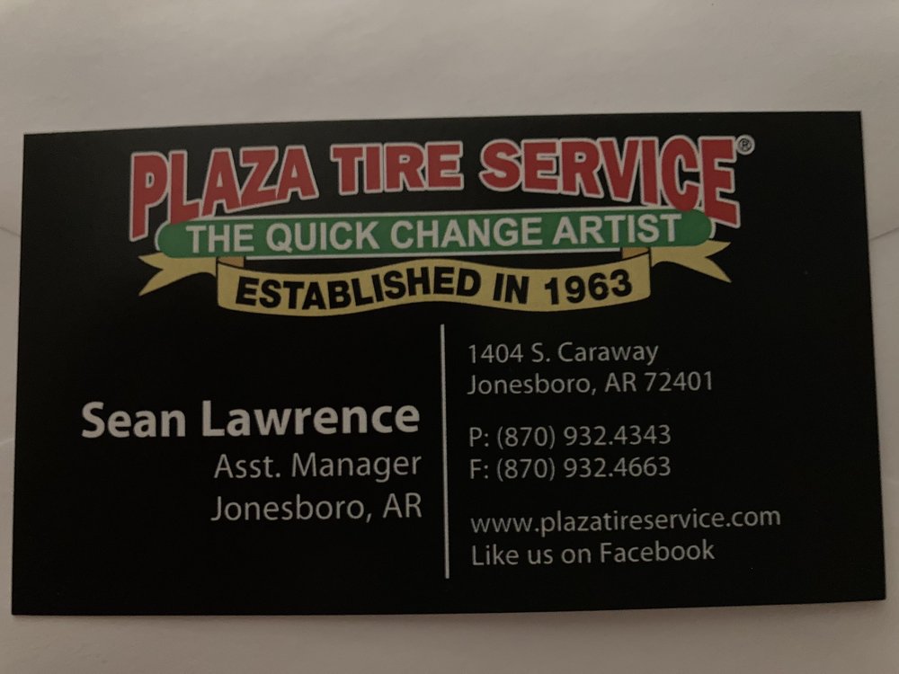 PLAZA TIRE SERVICE Updated September 2024 1404 South Caraway
