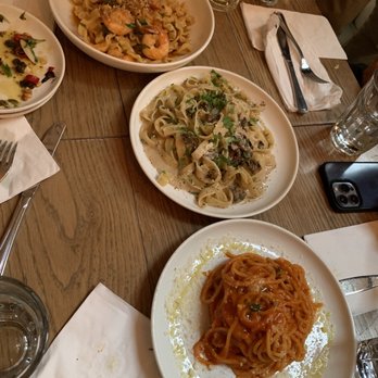 Forma Pasta Factory - Spaghetti Pomodoro, Fettuccine Funghi, Shrimp Mafaldine Scampi - Pasta Shops Near Me - Brooklyn, New York