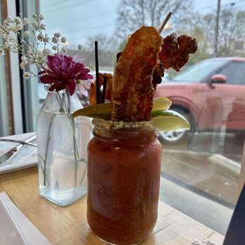 Scratch Kitchen and Taproom - Loaded Bloody Mary - American Near Me - Cary, North Carolina Scratch Kitchen and Taproom - Loaded Bloody Mary - American Near Me - Cary, North Carolina