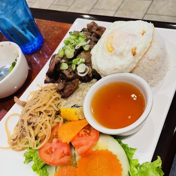 Pho4ever - C11. Broken Rice Dish with Grilled Pork, Shredded Pork, Egg Quiche and Fried Egg - Vietnamese Near Me - Fairfax, Virginia