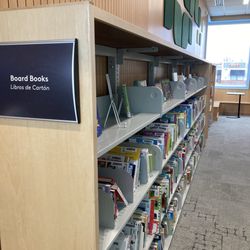 Cincinnati and Hamilton County Public Library- Forest Park - Board book selection in kids' section