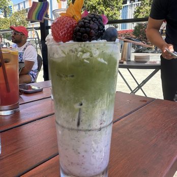 Surisan - Strawberry matcha latte Iced - Korean Near Me - San Francisco, California Surisan - Strawberry matcha latte Iced - Korean Near Me - San Francisco, California
