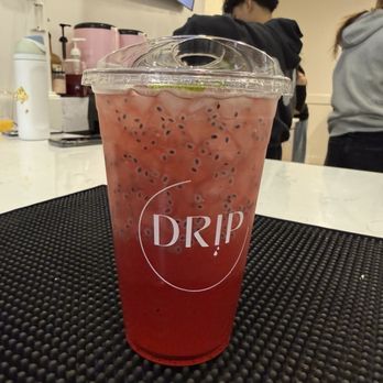 Drip Vietnamese Cafe - Lychee Dragonfruit Green Tea - Vietnamese Near Me - Philadelphia, Pennsylvania
