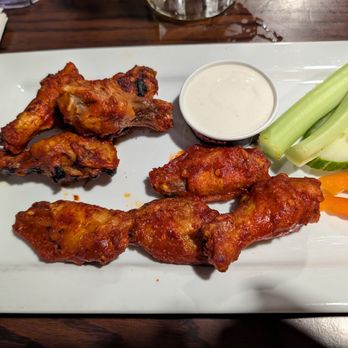 The Canadian Brewhouse - Wings in the "Death Sauce", which mostly tasted like paprika. - Sports Bars Near Me - Banff, Alberta The Canadian Brewhouse - Wings in the "Death Sauce", which mostly tasted like paprika. - Sports Bars Near Me - Banff, Alberta