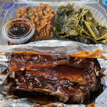 Clifton's Gourmet Barbecue - The Rib Dinner Plate - Southern Near Me - Pasadena, California