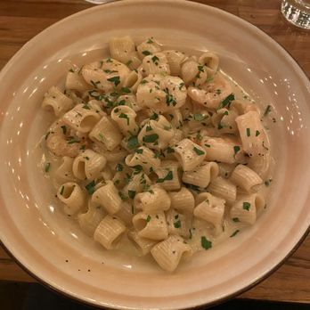 Rosemary Trattoria - Rigatoni with Shrimp Scampi and Cream - Italian Near Me - Coronado, California Rosemary Trattoria - Rigatoni with Shrimp Scampi and Cream - Italian Near Me - Coronado, California