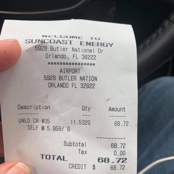 Suncoast Energys - $5.96 per gallon is completely insane. And I'm pretty sure it's illegal also. Smh - Gas Stations Near Me - Orlando, Florida Suncoast Energys - $5.96 per gallon is completely insane. And I'm pretty sure it's illegal also. Smh - Gas Stations Near Me - Orlando, Florida