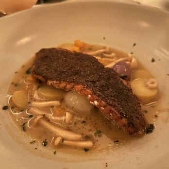 JoJo - Nut and Seed Crusted Black Sea Bass - New American Near Me - New York, New York