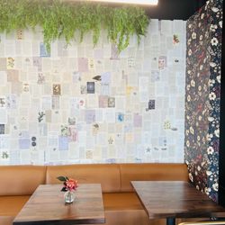 Book Bar - Wall with pages from books