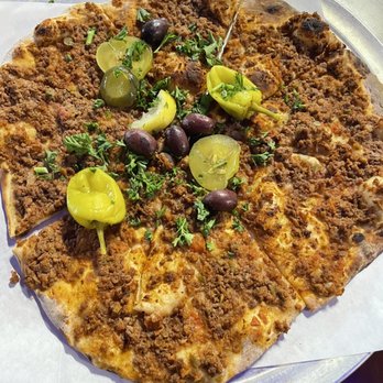 Shanasheel Restaurant - Lahmacun with Eggs - Mediterranean Near Me - Kent, Washington Shanasheel Restaurant - Lahmacun with Eggs - Mediterranean Near Me - Kent, Washington