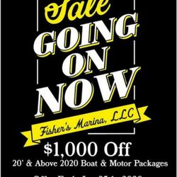 Fisher's Marina - Sale going on now save on 20ft boat package $1000 off until Jan 25th 2020