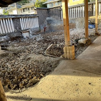 Takai Masonry Contractor - the back yard of a house - Masonry/Concrete Near Me Takai Masonry Contractor - the back yard of a house - Masonry/Concrete Near Me