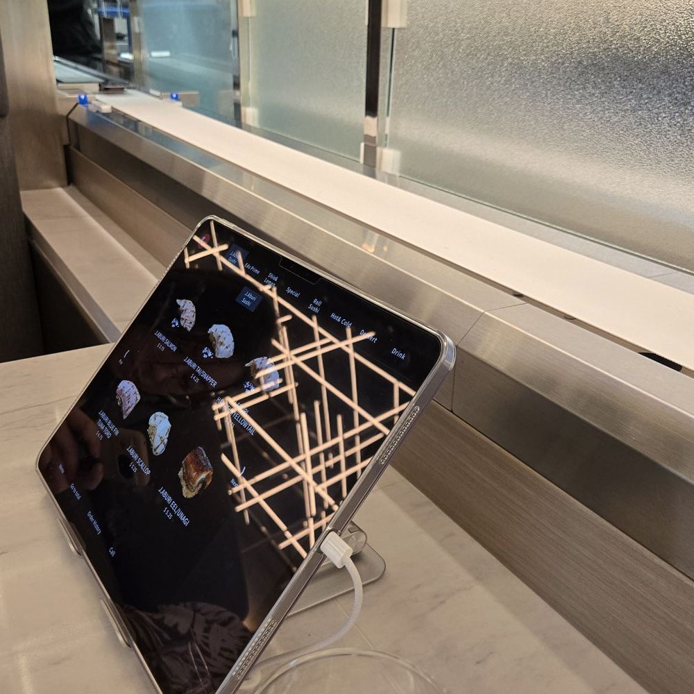 Aburi TORA - Conveyor belt and iPad - Japanese Near Me - Austin, Texas Aburi TORA - Conveyor belt and iPad - Japanese Near Me - Austin, Texas