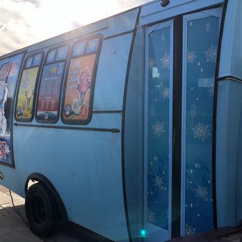 Blizzard Blast Shaved Ice - a blue bus with snowflakes on it - Shaved Ice Near Me Blizzard Blast Shaved Ice - a blue bus with snowflakes on it - Shaved Ice Near Me