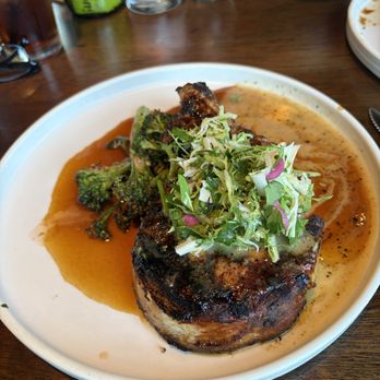 Whiskey Cake Alliance - Bone in pork chop (goooood) - New American Near Me - Fort Worth, Texas Whiskey Cake Alliance - Bone in pork chop (goooood) - New American Near Me - Fort Worth, Texas