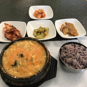Woo Ri Korean - Tofu soup with seafood, boiling hot and very delicious. - Korean Near Me - Aurora, Colorado