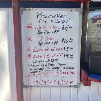 Bowpicker Fish & Chips - Menu as of 8/2023 - Seafood Near Me - Astoria, Oregon Bowpicker Fish & Chips - Menu as of 8/2023 - Seafood Near Me - Astoria, Oregon