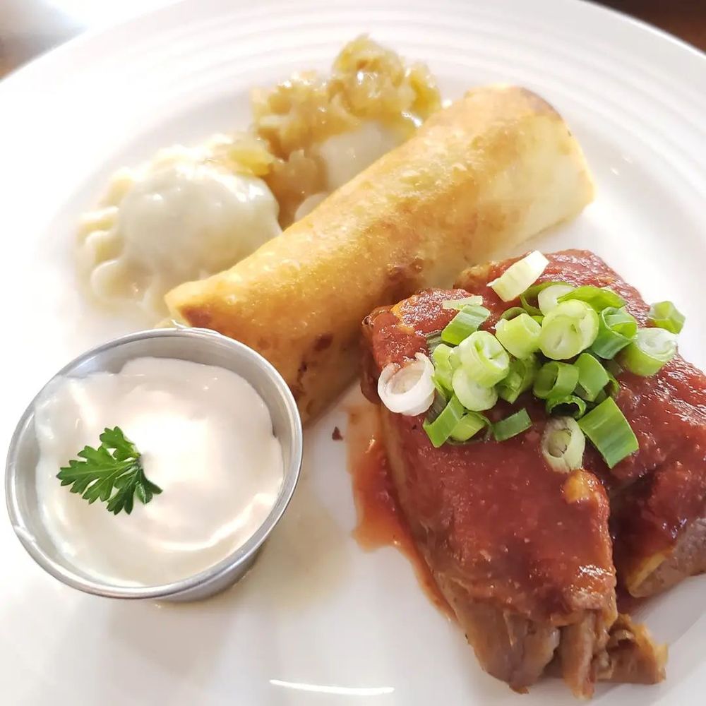 Kozak Ukrainian Eatery - Cabbage Roll and dumplings - Ukrainian Near Me - Vancouver, British Columbia Kozak Ukrainian Eatery - Cabbage Roll and dumplings - Ukrainian Near Me - Vancouver, British Columbia